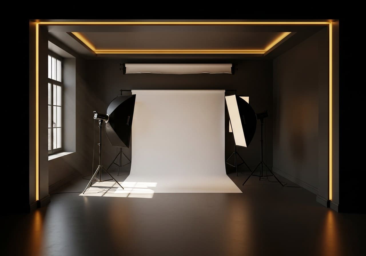 Foto estudio embarazadas en Sevilla con luz controlada — Fotografía Ruiz
