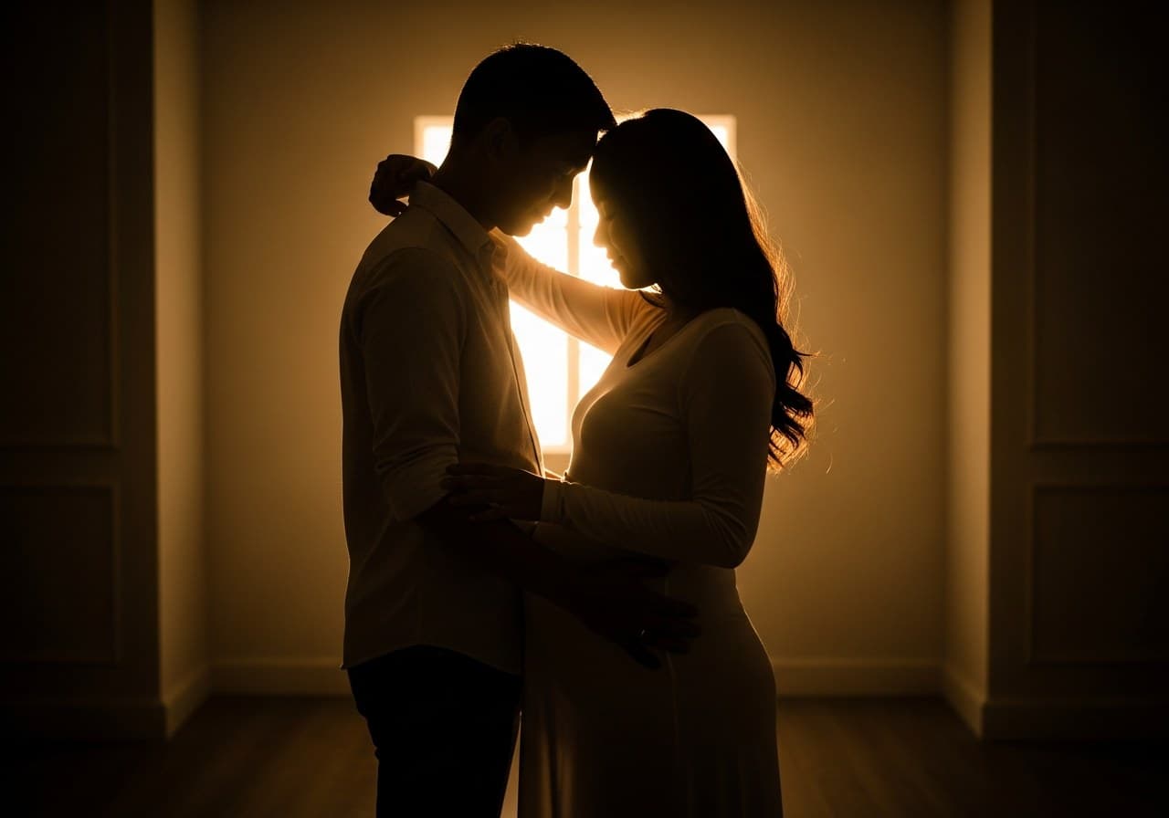 Sesión de fotos embarazo en pareja en Sevilla — Fotografía Ruiz